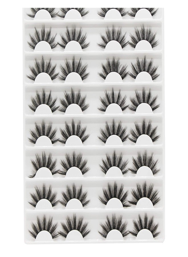 Vayator →Vayator 16 Pairs 3D Mink Hair False Eyelashes Natural Thick Long Eye Lashes Wispy Makeup Beauty Extension Tools (D001) - Image 2