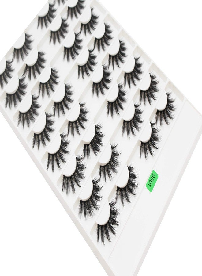 Vayator →Vayator 16 Pairs 3D Mink Hair False Eyelashes Natural Thick Long Eye Lashes Wispy Makeup Beauty Extension Tools (D001) - Image 4