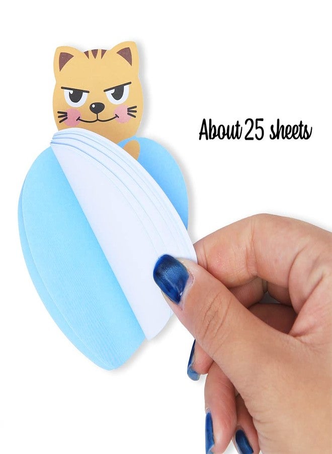 Unigift 24 Pack Cute Animal Sticky Notes,8 Patterns Cartoon Message Note Chicken, Mouse, Tiger, Puppy, Rabbit, Lamb, Pig, Frog Memo Note - Image 3
