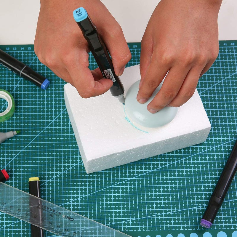 Crafare 8 Pack Craft Foam Blocks 6X4X2in Polystyrene Brick Rectangle for Arts School Projects Sculptures Floral Arrangements Modeling and Centerpieces - Image 4