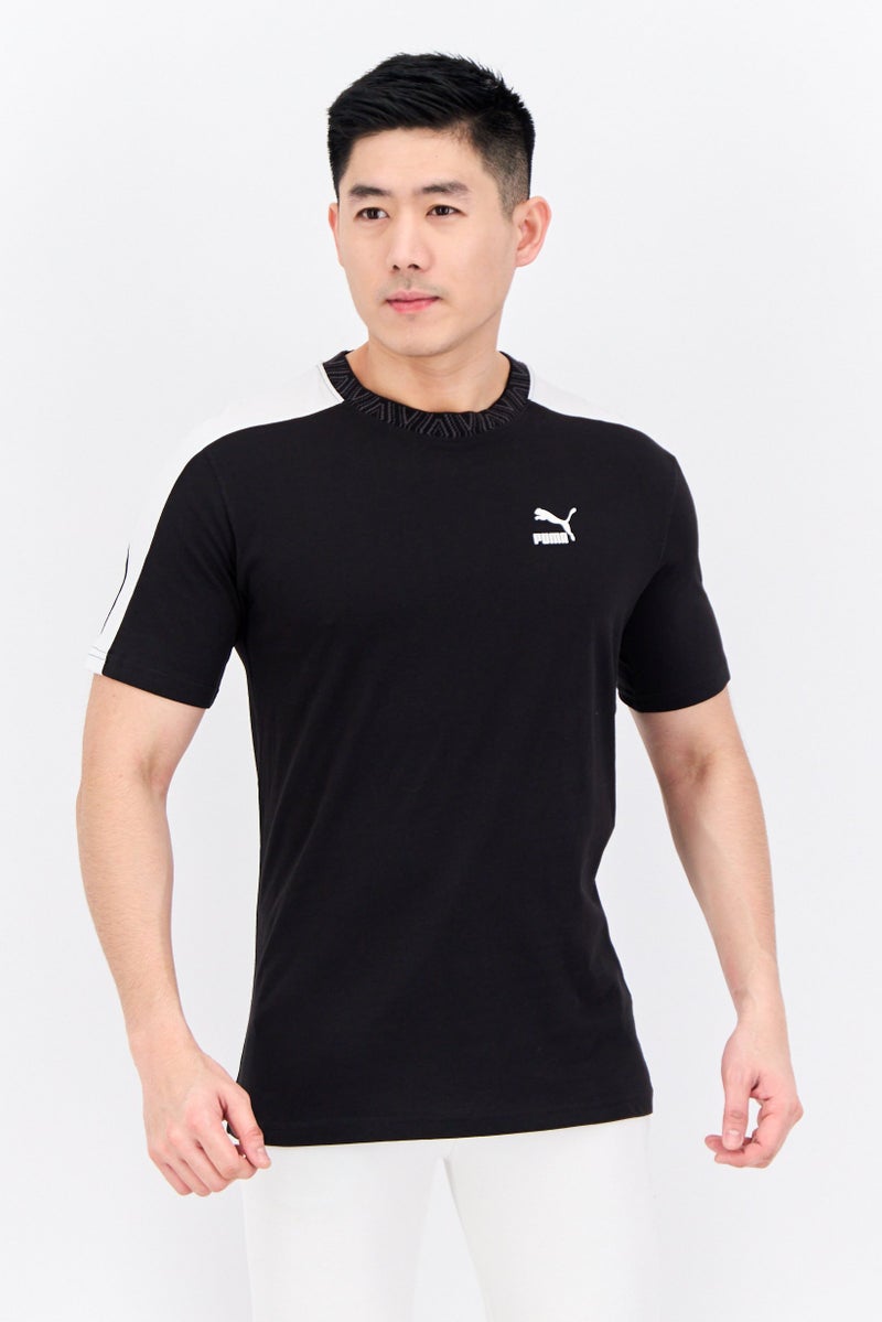 PUMA Men Relaxed Fit Short Sleeves Training T-Shirt, Black  - Image 1