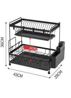 KLNAMAEAAN Multipurpose 2 Layer Kitchen Dish Drainer Rack  - Image 3