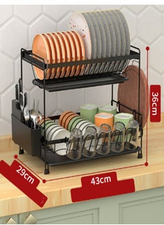 KLNAMAEAAN Multipurpose 2 Layer Kitchen Dish Drainer Rack  - Image 2