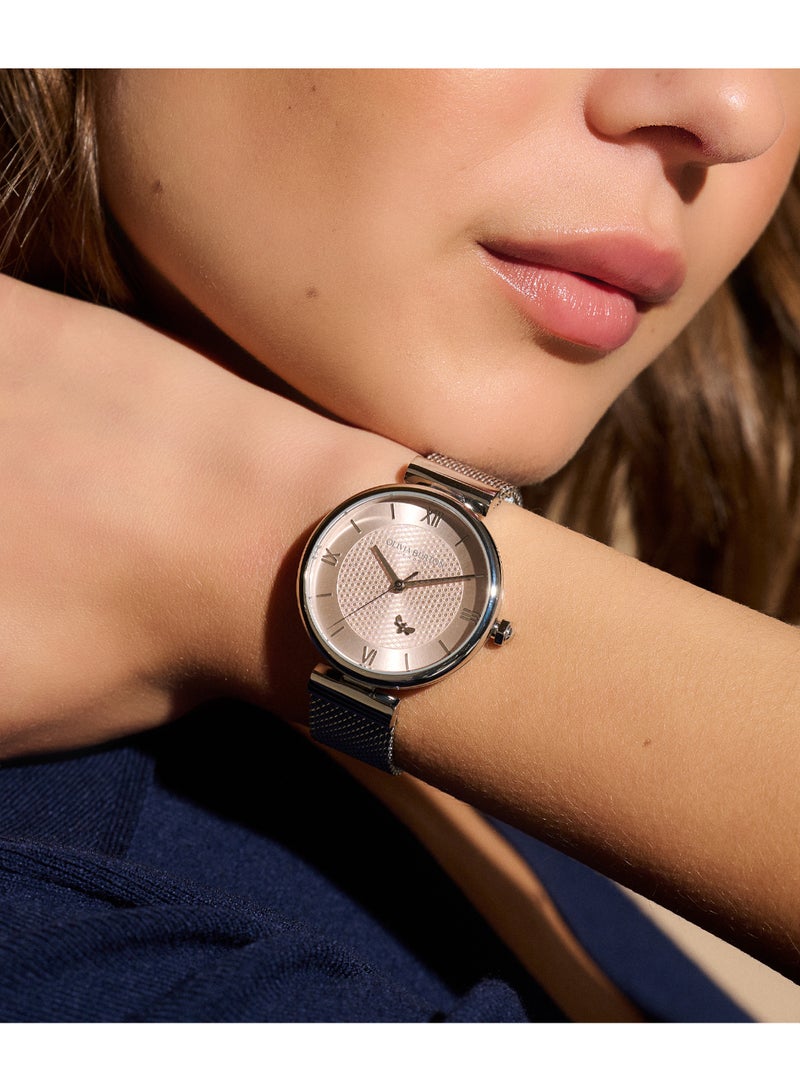 OLIVIA BURTON ROUND ANALOG WOMEN'S BLUSH SUNRAY CASE WATCH - 24000095 - Image 3