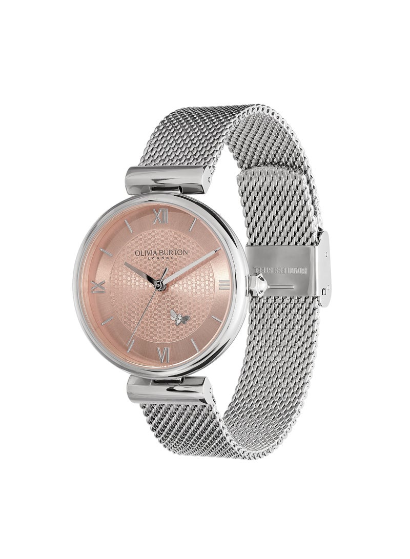 OLIVIA BURTON ROUND ANALOG WOMEN'S BLUSH SUNRAY CASE WATCH - 24000095 - Image 2