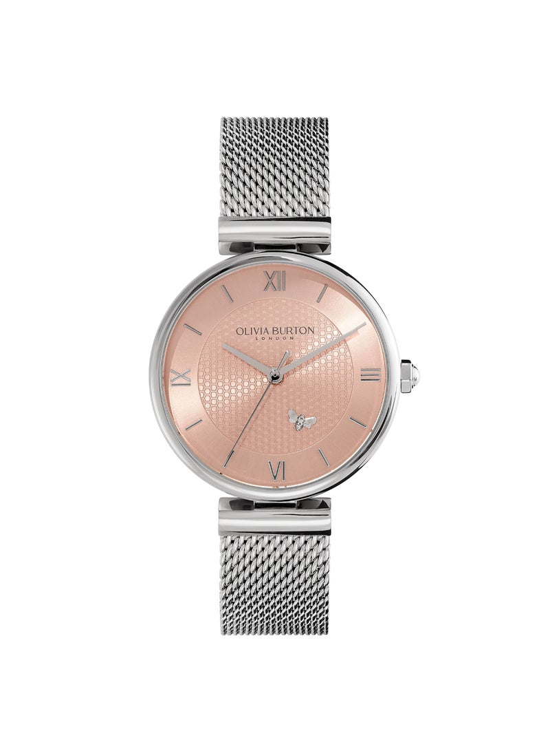 OLIVIA BURTON ROUND ANALOG WOMEN'S BLUSH SUNRAY CASE WATCH - 24000095 - Image 1