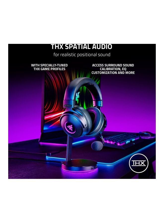Razer Kraken V3 Pro Wireless Gaming Headset: Haptic Technology, HyperSense, Passive noise cancellation, USB-A Wireless (2.4GHz), 3.5mm Analog, For PC, PS4, PS5, Nintendo Switch, Mobile, Xbox - Black I RZ04-03460100-R3M1 - Image 4