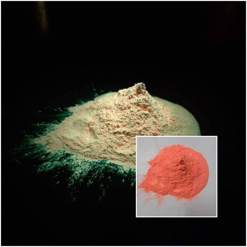 JASH Glow in The Dark Paint Powder Orange 100gm - Image 2