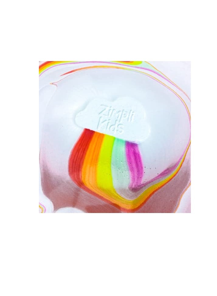 Zimpli Kids 3 x Large Cloud Rainbow Bath Bombs from, Special Effect Bath Bombs for Children, Handmade Bubble Bath Fizzies Gift Set, Organic Moisturising Vegan Friendly and Cruelty Free  - Image 2