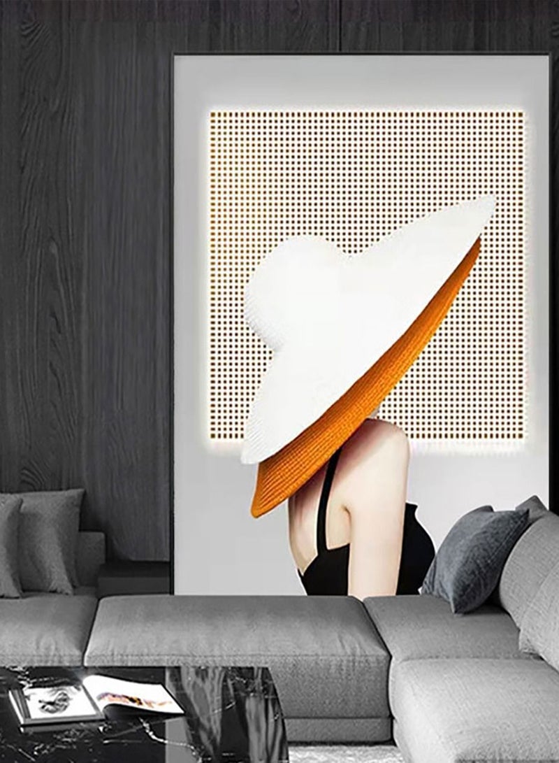 Merry Moments Modern Minimalist Abstract Canvas Paintings Sketch Poster Print Wall Art Pictures for Living Room Bedroom Home Decor with Black Frame 40X60Cm Type E  - Image 1