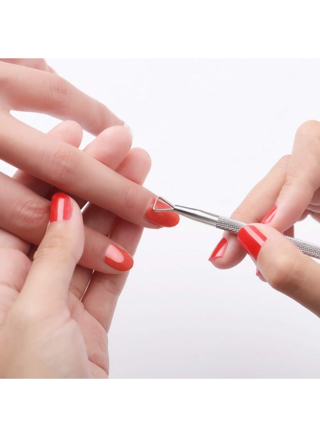 Fanski Cuticle Trimmer with Cuticle Pusher and Cutter, Professional Stainless Steel Nippers, Cutter Clippers, Cuticle Remover, Pedicure Manicure Tools for Fingernails and Toenails, Sliver - Image 4