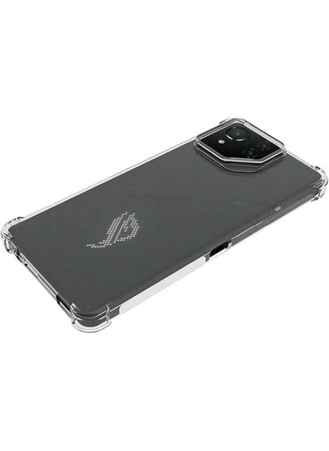 General - Compatible with Asus ROG Phone 8 Pro Thick Anti-Finger Full Transparent Clear TPU Case For ROG 8 Pro - Image 1