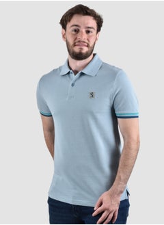 GIORDANO Men's Performance Polo - Blue  - Image 1
