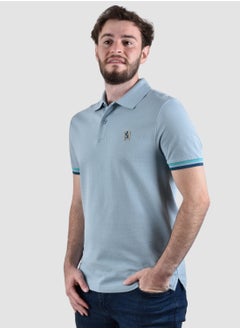 GIORDANO Men's Performance Polo - Blue  - Image 2
