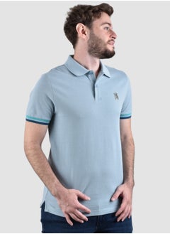 GIORDANO Men's Performance Polo - Blue  - Image 3