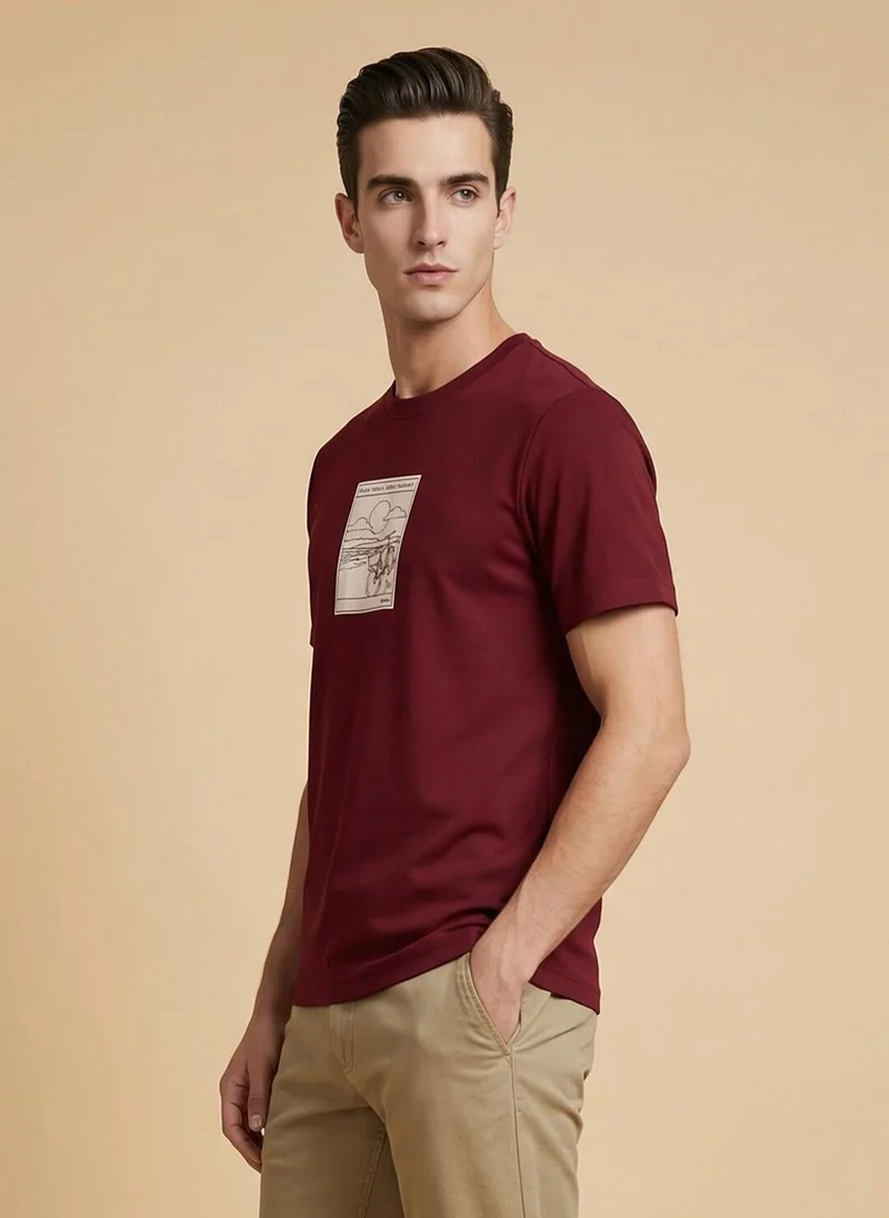 NOBERO Nobero Regular Fit Printed T-shirt for Men
