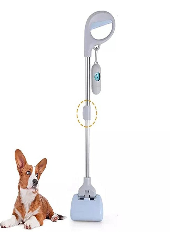 Pups&Pets Adjustable Size Poop Scooper - Waste Collector Long Portable & Extendable 46-68cm Handle | Potty Picker with Bag for Dogs and Cats - Image 1
