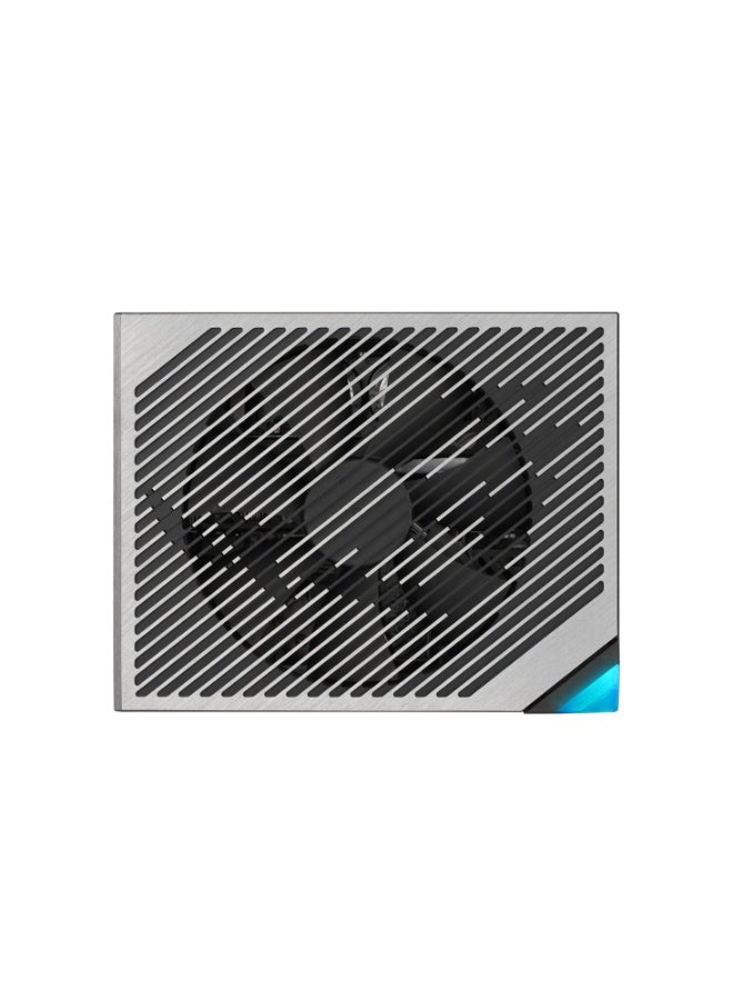 أسوس مزود طاقة الألعاب ROG Thor 1200W بلاتينيوم III، 1200 واط ATX 3.1 PSU، معتمد 80 PLUS بلاتينيوم و Cybenetics بلاتينيوم، كابل PCIe 5.0 16-Pin (600 واط)، تقنية GaN MOSFET، مثبت جهد ذكي GPU-First، شاشة OLED لعرض الطاقة، مروحة مزدوجة تحمل كرات 0 ديسيبل، كابلات مغلفة قابلة للتعديل بالكامل، إضاءة Aura Sync RGB، وضع التيربو | 90YE00V2-B0NA00 - Image 4