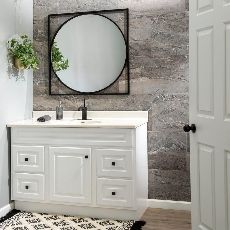Palisade 4.5 in. x 11 in. Tile Shower and Tub Surround Sample in Spanish Marble - Image 4