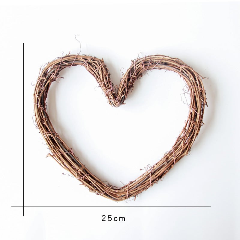 Meimuer Dried Flower Branch Trunk Home Decoration Diy Wreath Woven Rattan Ring Home Hanging Ornaments - Image 1