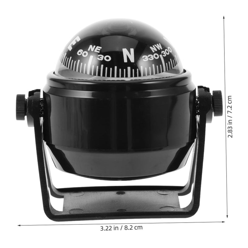 Adjustable Car Dashboard Compass Ball Accurate Direction Finder for Safe Driving Navigation Tool - Image 3
