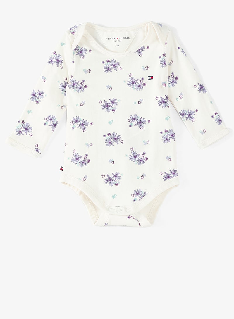 TOMMY HILFIGER Kids 3 Pack Monotype Aop Bodysuit - Image 4