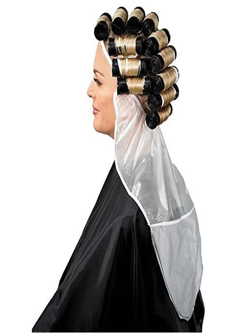 Chemical Neutralizing Cap For Processing Curls And Chemical Treatments Soft Reusable Vinyl With Sealed Pocket To Catch Chemical Runoff, Ideal For Perms And Treatments Using Chemicals