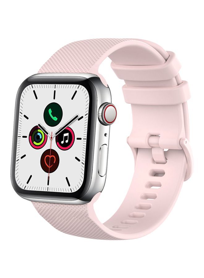 NIBEMINENT Matrix Replacement Band For Apple Watch Series 5/4/3/2/1 44/42mm Light Pink - Image 1