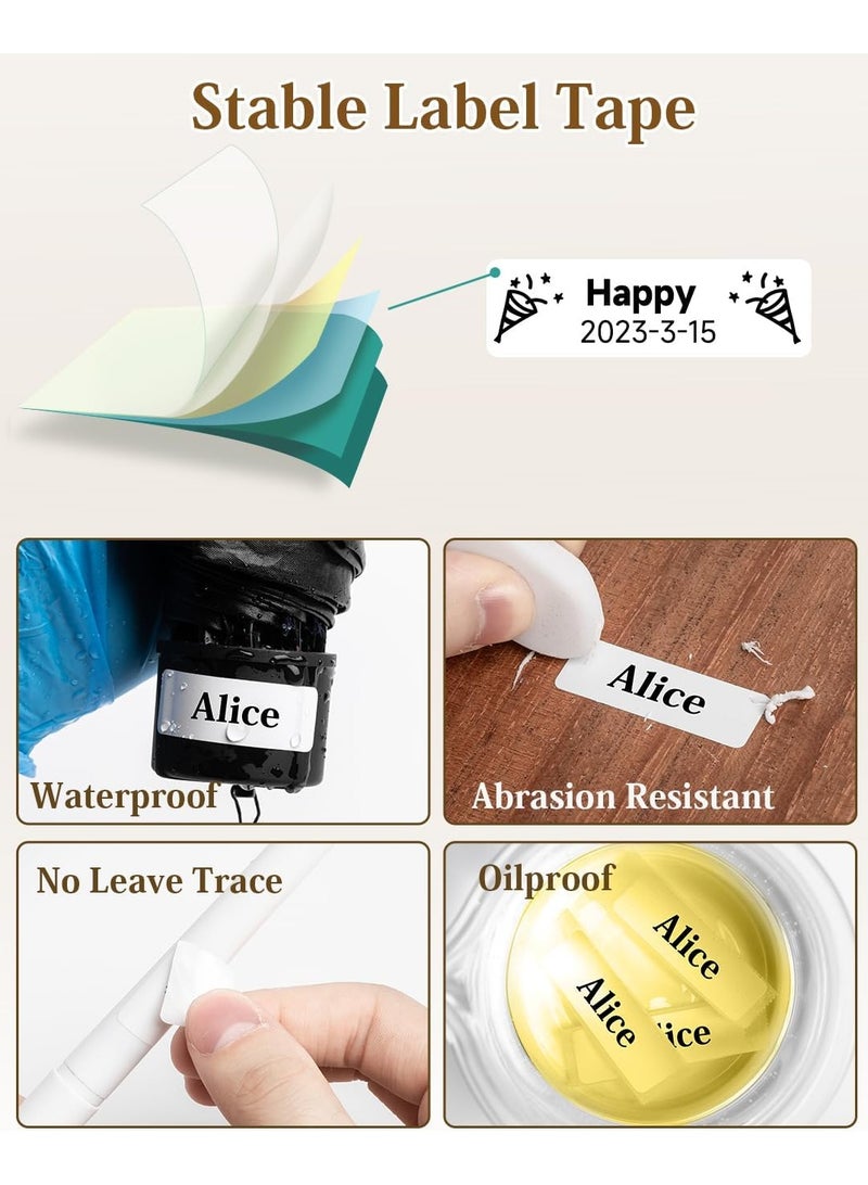 Phomemo D30 Label Maker, Bluetooth Portable Labeler, USB Rechargeable, Phone Compatible, white - Image 2