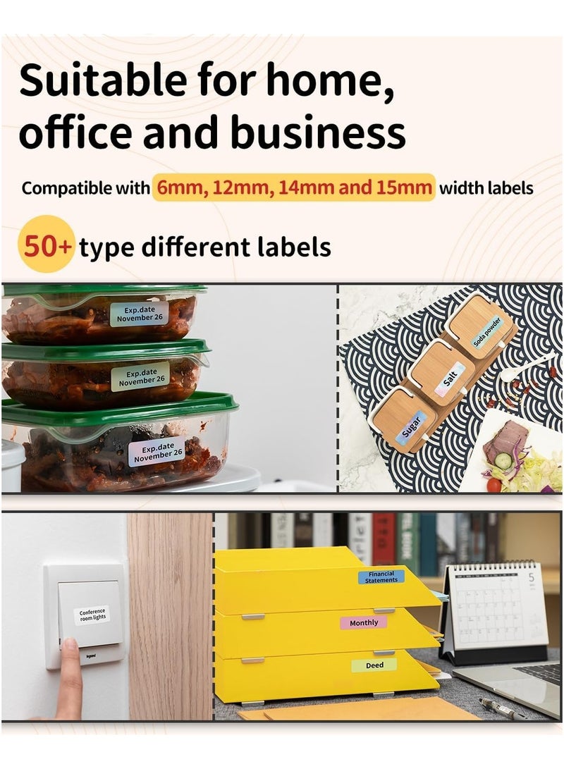 Phomemo D30 Label Maker, Bluetooth Portable Labeler, USB Rechargeable, Phone Compatible, white - Image 4