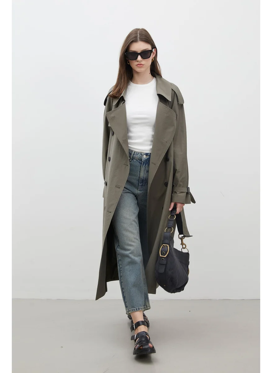 Manuka Copenhagen Oversized Trench Coat Khaki
