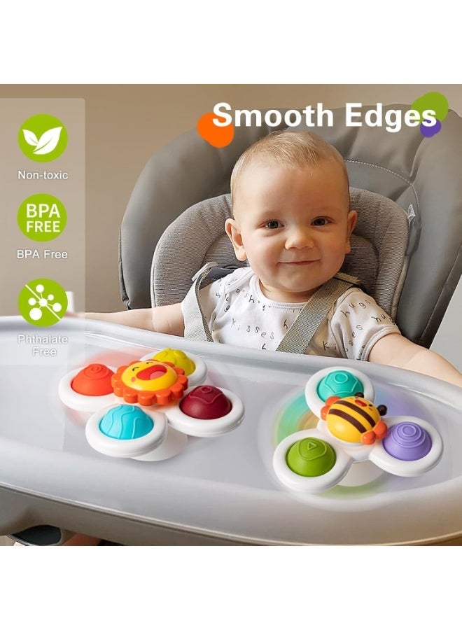 Suction Cup Spinner Toys, Strong Suction Cup Bath Toys, Spinning Dimple Fidget Toy, Sensory Toys for Toddlers 1-3, Birthday for 1-3 Year Old Girl Boy - Image 4