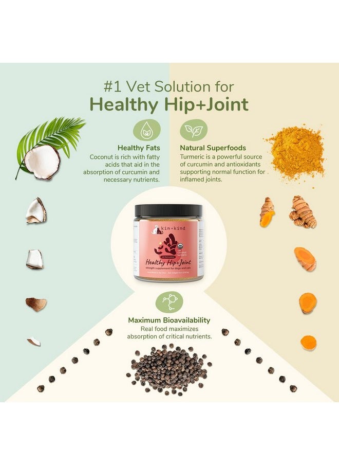 Kin+Kind - kin+kind Organic Fiber for Healthy Poops + Organic Hip and Joint Supplement for Dogs and Cats - Prebiotics for Dogs - Fiber for Dogs - Dog Stool Softener - Gut Health for Dogs - No Scoot for Dogs - Image 1
