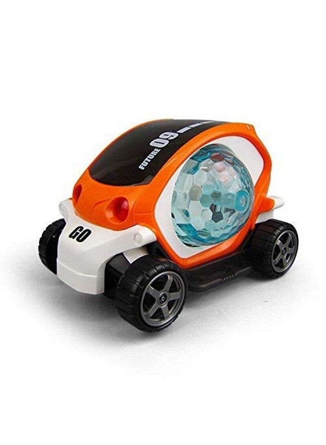 vGRASSP Plastic 360 Degree Rotating Stunt Car Toy For Kidsbump And Go Action With 4D Lights And Music Multi - Image 2