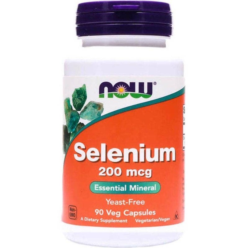 Now Selenium Supplement 200 mcg Capsules For Antioxidant Support, Pack of 90's - Image 1
