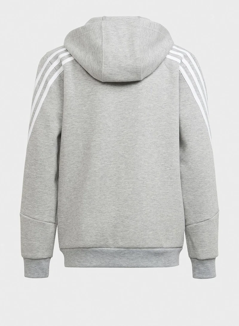 Adidas Youth 3 Stripe T-Shirt