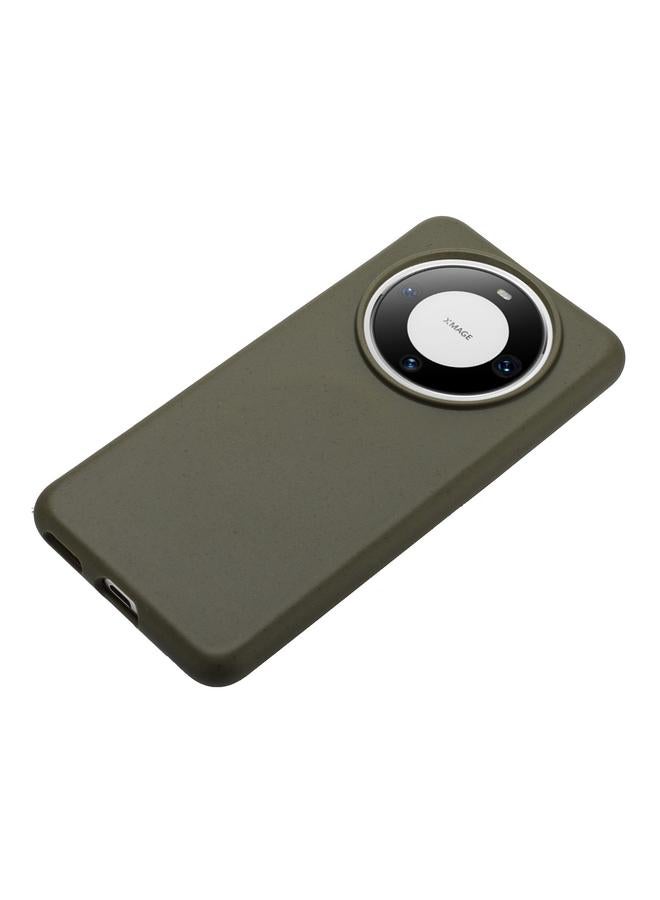 Green Tiger Case For Huawei Mate 60 Wheat Straw Material + TPU Phone Case - Image 2