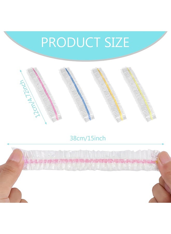 meayul Food Cover Plastic Wrap,300PCS Reusable Stretch Lids, Elastic Bowl Covers, Transparent Food Storage Covers, Plates, Dishes, Meal Prep, Food cover, plastic covers, food storage - Image 2