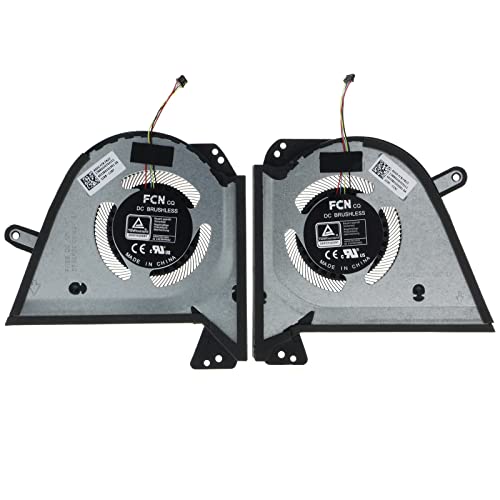 TRADOCK مروحة تبريد وحدة المعالجة المركزية ووحدة معالجة الرسوميات لـ ASUS Zephyrus G15 GA503QC GA503QE GA503QM GA503QR GA503QS Zephyrus M16 GU603HE GU603HM GU603HR 12V 1A FN22 13NR04J0T04211 DFSCK221051824 FN23 13NR04J0T03211 DFSCK221151812 - Image 1