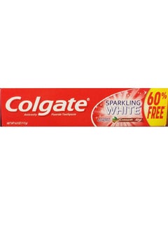 Anticavity Fluoride Toothpaste Sparkling White Cinnamint With Cinnamon & Natural Mint Flavor Gel Gluten Free