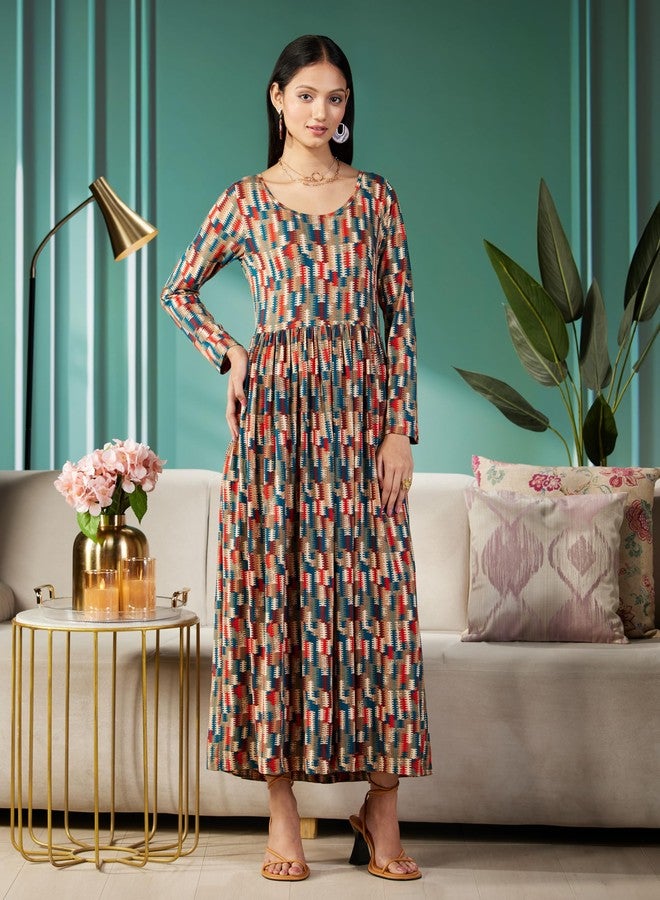 Biba بيبا نساء مطبوعة مزيج ومطابقة (شتاء W1805_بيج بني_38) - Image 2