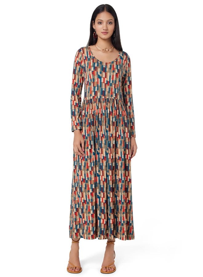 Biba بيبا نساء مطبوعة مزيج ومطابقة (شتاء W1805_بيج بني_38) - Image 1