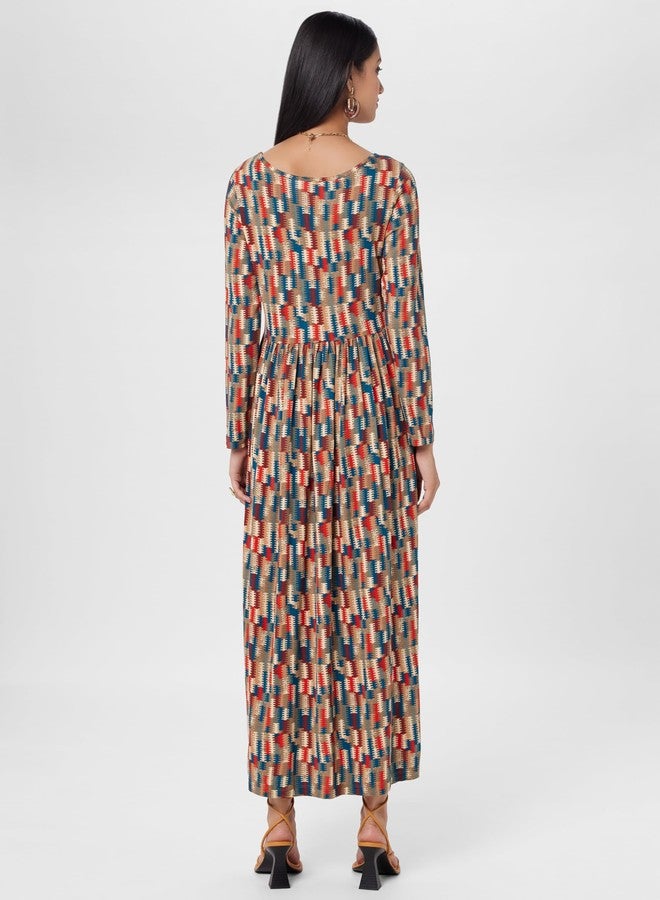 Biba بيبا نساء مطبوعة مزيج ومطابقة (شتاء W1805_بيج بني_38) - Image 3