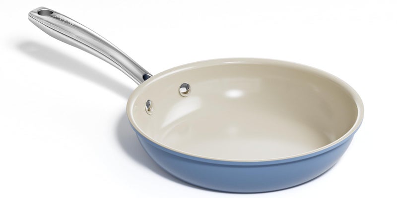 Redchef Ceramic Non Stick Egg Pans, Nonstick Frying Pan Skillet, 8 inch Cooking Pan Non Toxic with Stay Cool Handle for Induction, PTFE & PFAS & PFOA Free, Dishwasher/Oven Safe (Blue) - Image 1