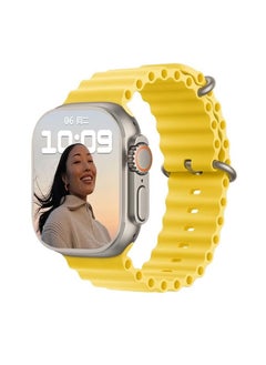T900 Smart Watch, 1.99" Fast Charging Intelligent Bluetooth Call Smart Watch, Ai Voice Control Smart Health Monitor Watch, Elegant And Durable Outdoors Sport Wrist Watch For Men And Women, (Yellow)