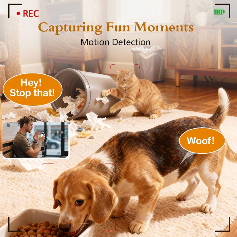 Yakry Automatic Dog Feeder with Camera WiFi: 33 Cups 5G App Control Easy Setup Cat Food Dispenser - HD 1080P Video Recording Timed Pet Feeder for Cat Dog Small-Pet - Image 5