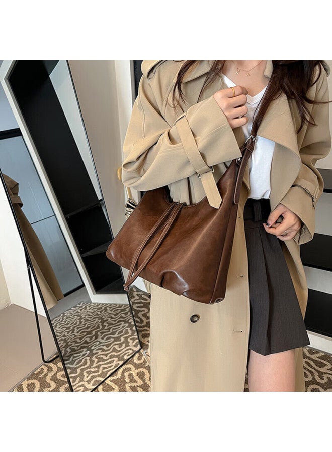 Yuyula Women's Leather Tote Bag Large Capacity Luxury Shoulder Bag Birthday New Year Gift For Girlfriend - Image 2