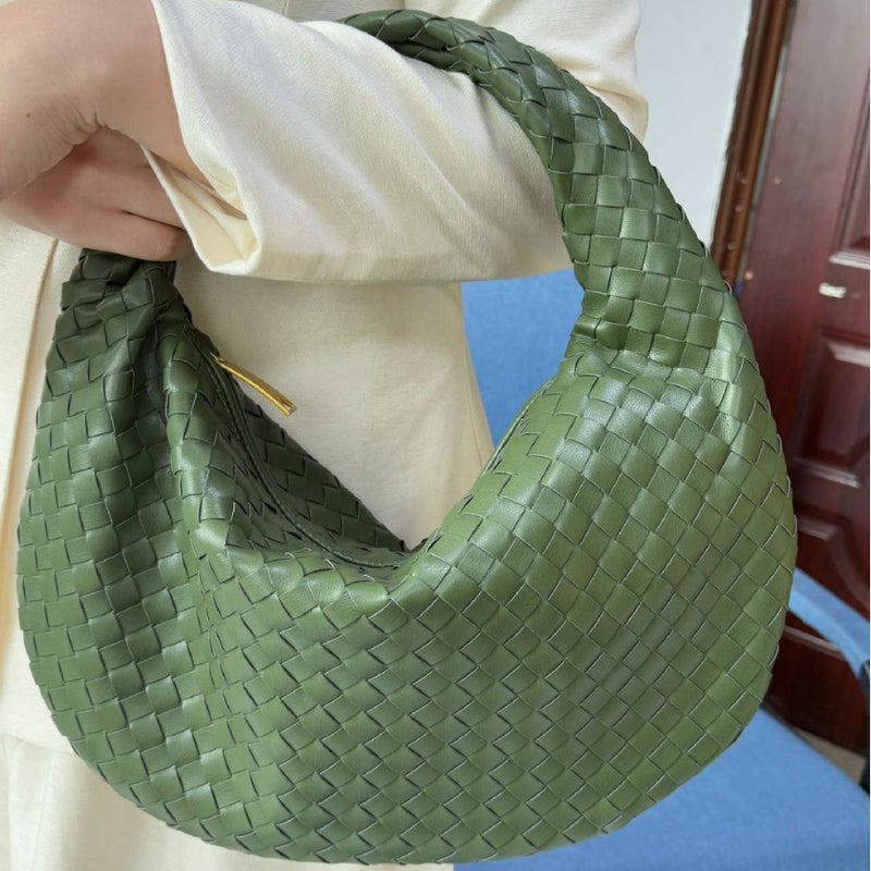 ''s Popular Denim Woven Bag for Women 2026 New Style Woven Handbag Shoulder Underarm Bag Fashion - Image 4