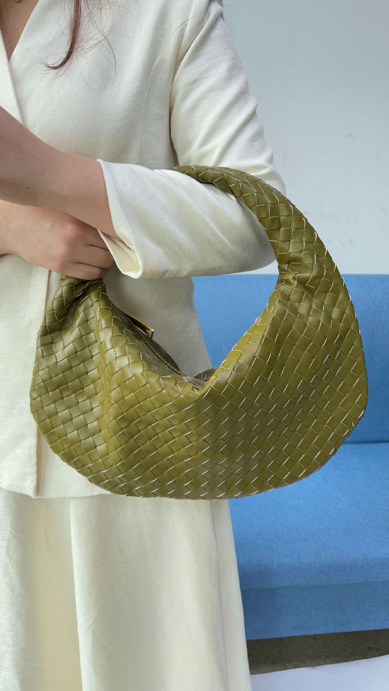 ''s Popular Denim Woven Bag for Women 2026 New Style Woven Handbag Shoulder Underarm Bag Fashion - Image 1