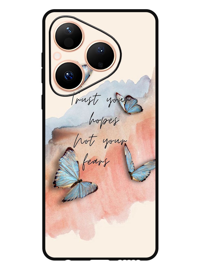 Theodor Case Compatible with Huawei Pura 80 6.6 Inch Protection Shockproof Bumper Cover Trust hopes - Image 1